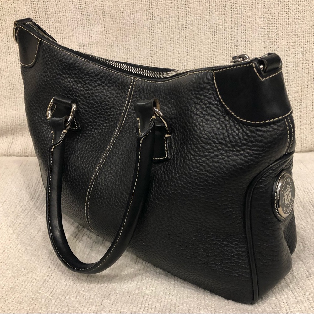 Dooney & Bourke black leather handbag.
